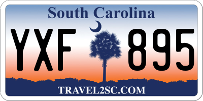 SC license plate YXF895
