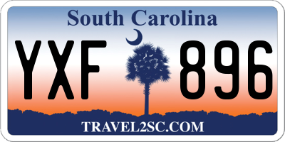 SC license plate YXF896