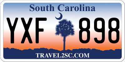 SC license plate YXF898