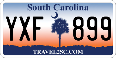 SC license plate YXF899