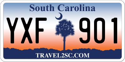 SC license plate YXF901