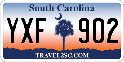 SC license plate YXF902
