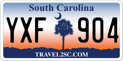 SC license plate YXF904