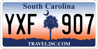 SC license plate YXF907