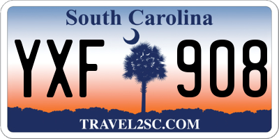 SC license plate YXF908