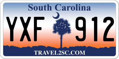 SC license plate YXF912