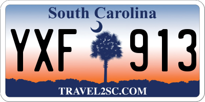 SC license plate YXF913