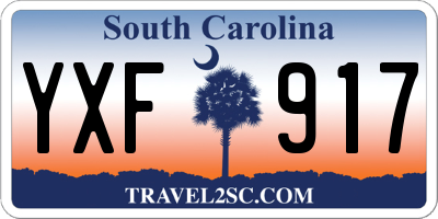 SC license plate YXF917