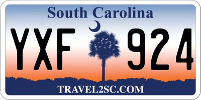 SC license plate YXF924