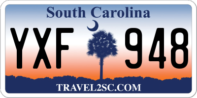 SC license plate YXF948