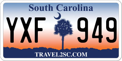 SC license plate YXF949