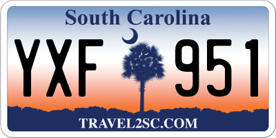 SC license plate YXF951