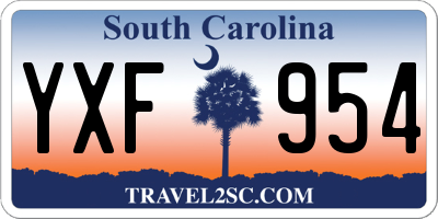 SC license plate YXF954
