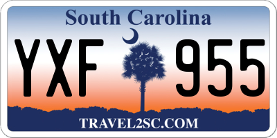 SC license plate YXF955