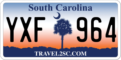 SC license plate YXF964