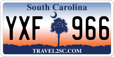 SC license plate YXF966