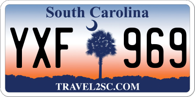 SC license plate YXF969
