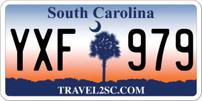 SC license plate YXF979