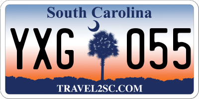 SC license plate YXG055