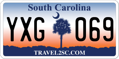 SC license plate YXG069