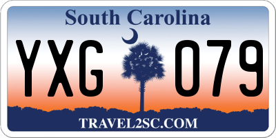 SC license plate YXG079