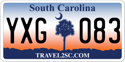 SC license plate YXG083