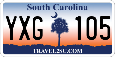SC license plate YXG105