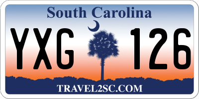 SC license plate YXG126