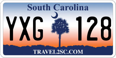 SC license plate YXG128