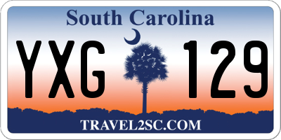 SC license plate YXG129