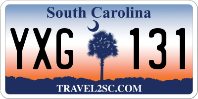 SC license plate YXG131