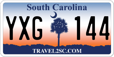 SC license plate YXG144