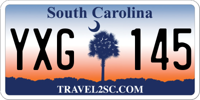SC license plate YXG145