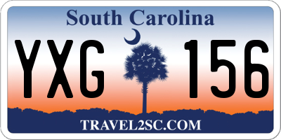 SC license plate YXG156