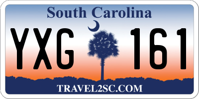SC license plate YXG161