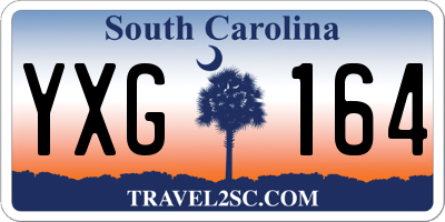 SC license plate YXG164