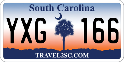 SC license plate YXG166