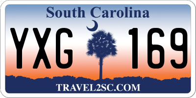 SC license plate YXG169