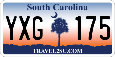 SC license plate YXG175