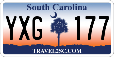SC license plate YXG177