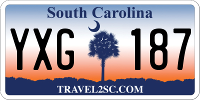 SC license plate YXG187