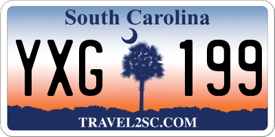 SC license plate YXG199
