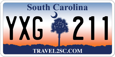 SC license plate YXG211