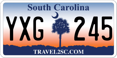 SC license plate YXG245