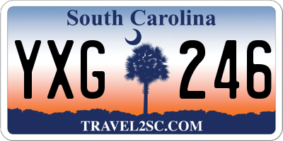 SC license plate YXG246
