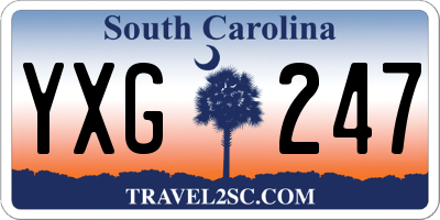 SC license plate YXG247