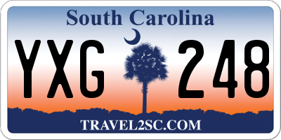 SC license plate YXG248