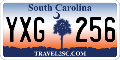 SC license plate YXG256