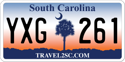 SC license plate YXG261