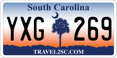 SC license plate YXG269